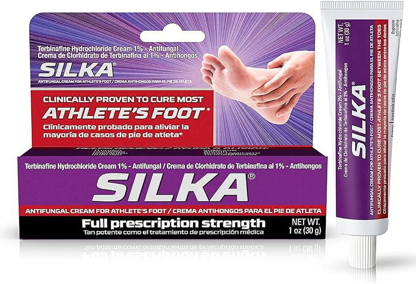 SILKA AntiFungal Cream, Clinical AntiFungus Foot Treatment, Jock Itch
