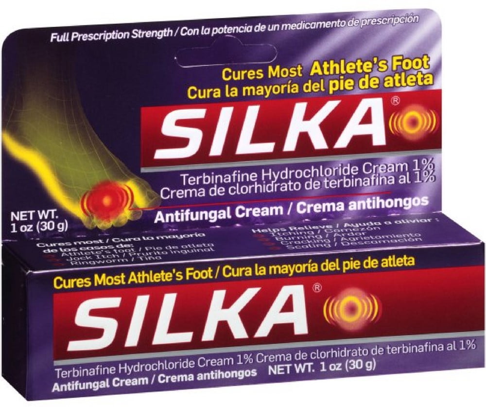 SILKA Athlete's Foot Antifungal Cream 1 oz (Pack of 2)
