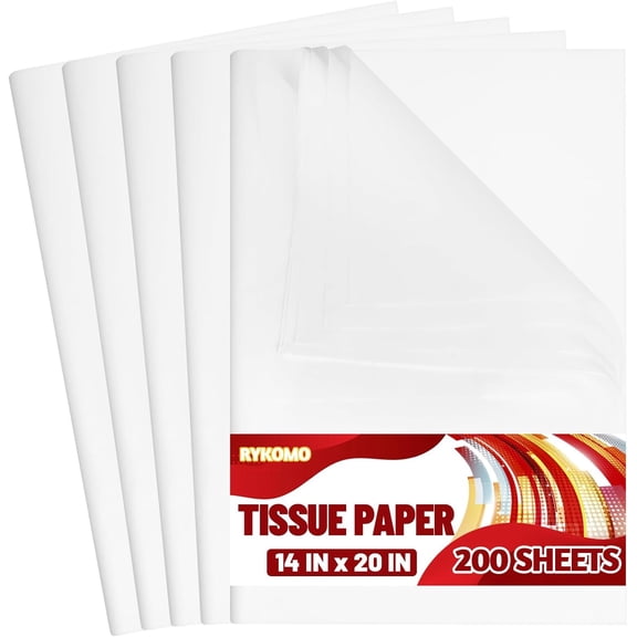 SILKBUT 200 Sheets White Acid Free Tissue Paper for Gift Bags 14 x 20 Inches for Storage, Packaging, New Year, Festival, Mother's Day, Wedding, Birthday, and Flower Decoration