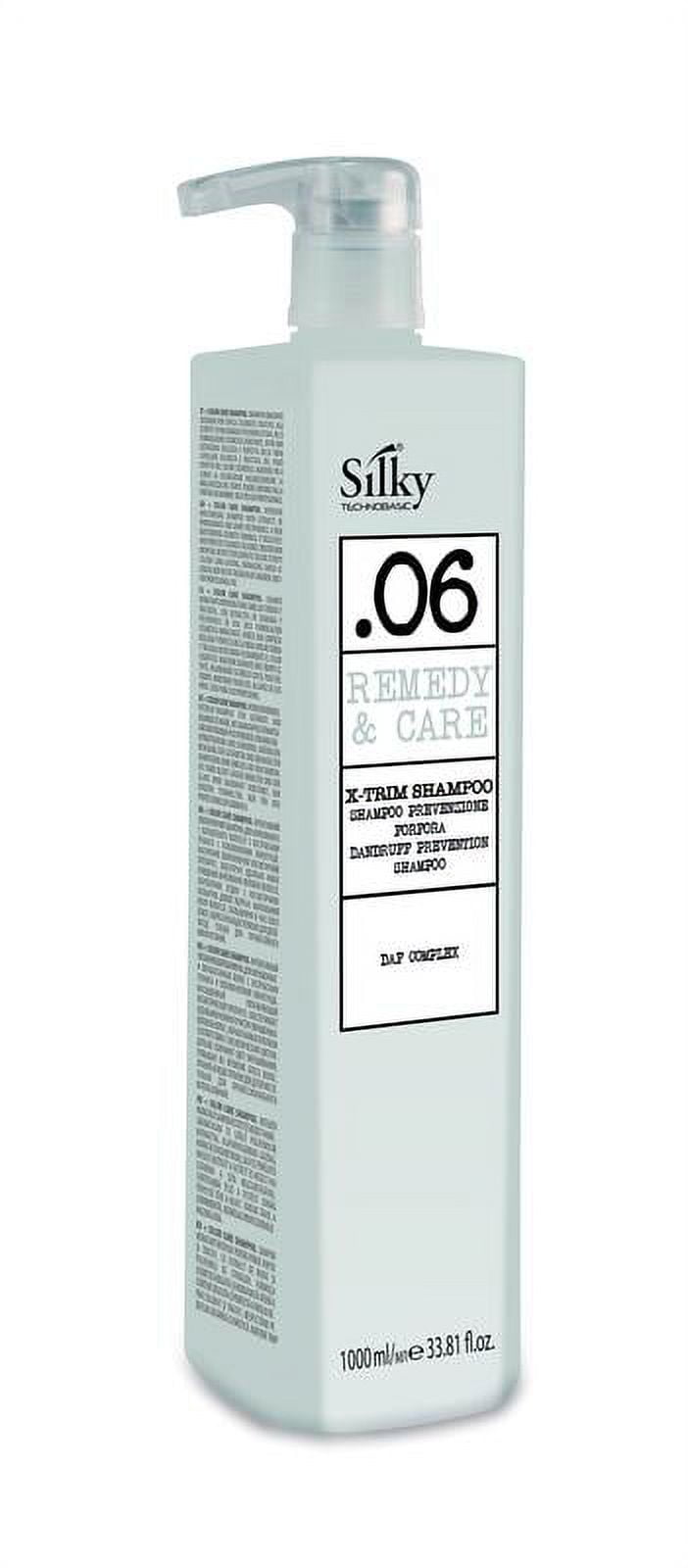 SILKY .06 X-TRIM SHAMPOO ANTI- DANDRUFF with Micro-Granules and Rosemary Extracts for Deep Cleansing and Scalp Balance (1000 ML)/33.8oz