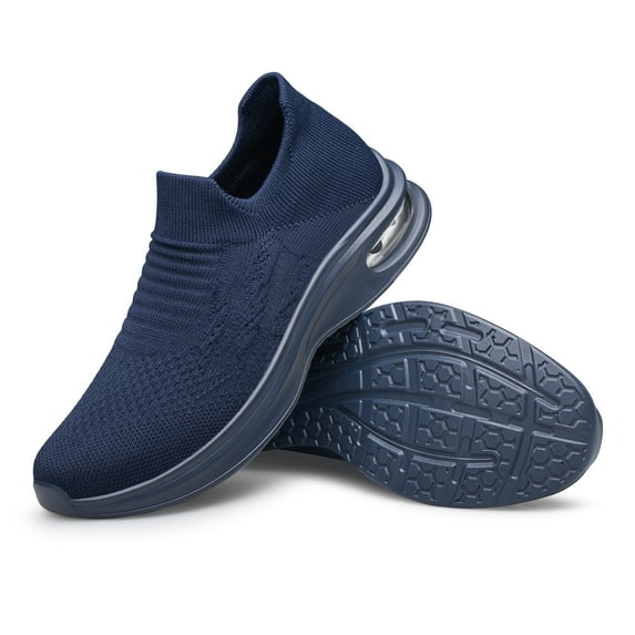 SILLENORTH Men's Mesh Athletic Sneakers Slip on Walking Shoes Breathable Comfort