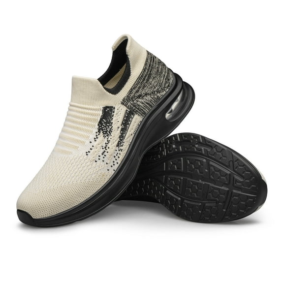 SILLENORTH Men's Mesh Athletic Sneakers Slip on Walking Shoes Breathable Comfort