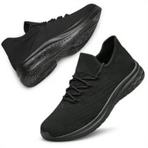 Men's Wide Sneakers Comfort Walking Running Non Slip Lace Up Sport ...