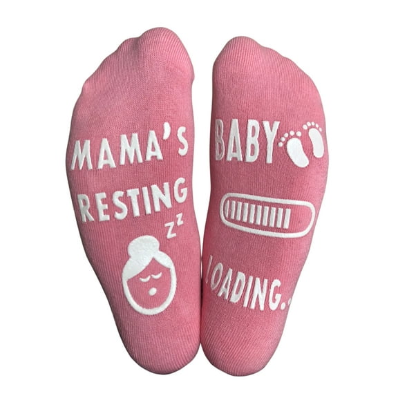 SILLY OBSESSIONS Funny Socks for Pregnant Mom, New Mom. Gift Idea for Baby Shower