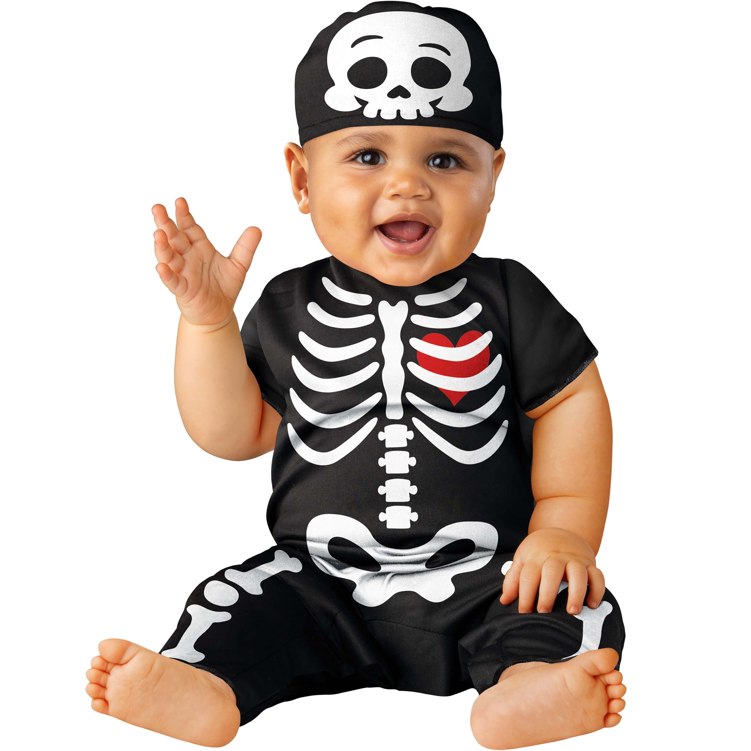 Silly Skeleton Halloween Costume for Infant, Size 0-6M, by Way to Celebrate