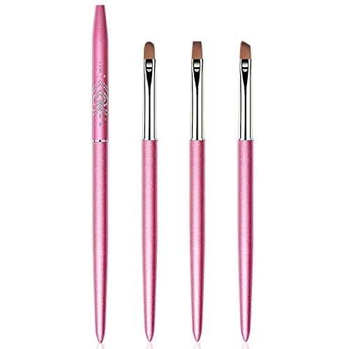 SILPECWEE 3pcs Nail Clean Up Brush Nail Brushes for Cleaning Nail