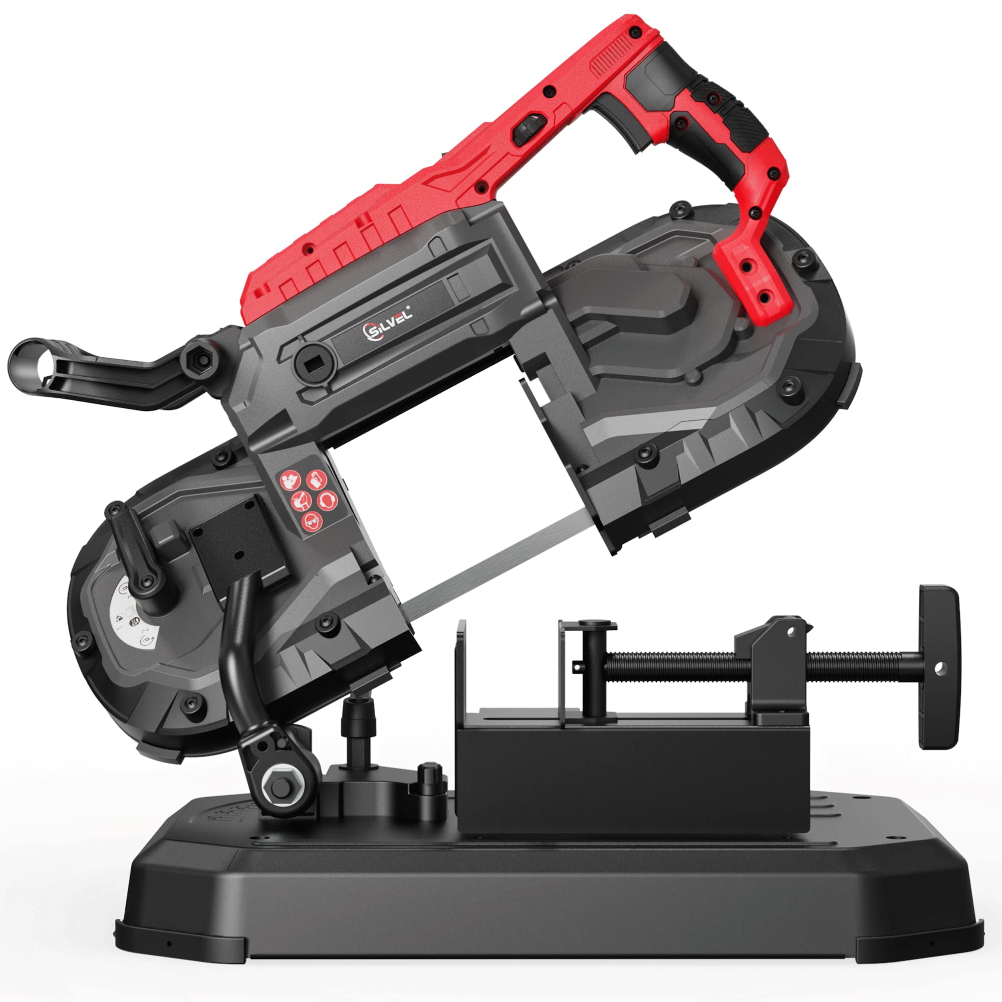 SILVEL Portable Bandsaw, 1100W Band Saw for Cutting Metal, Variable