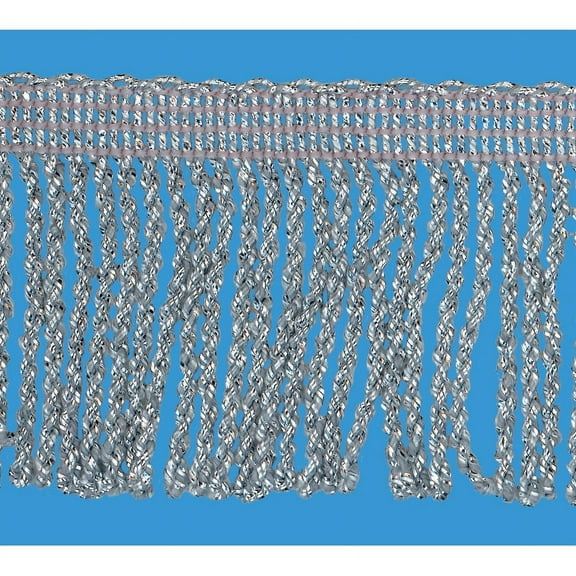 SILVER 2 INCH METALLIC BULLION FRINGE
