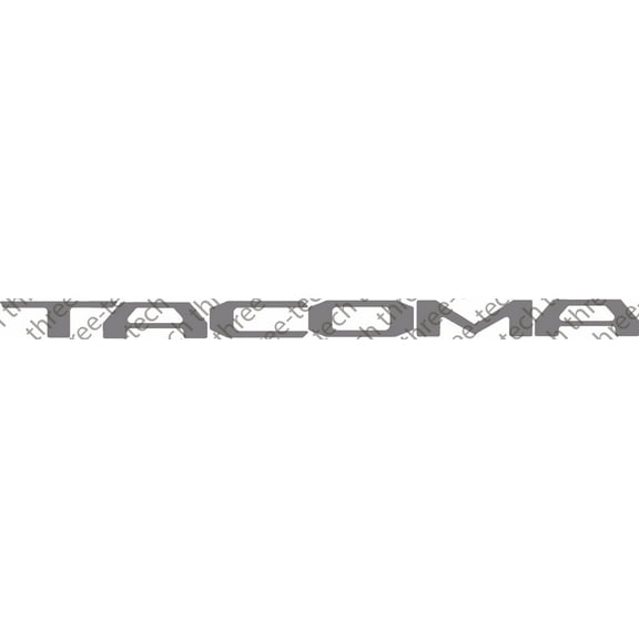 SILVER 2016 Toyota Tacoma Tailgate Insert Letters Decal Vinyl Stickers Decals