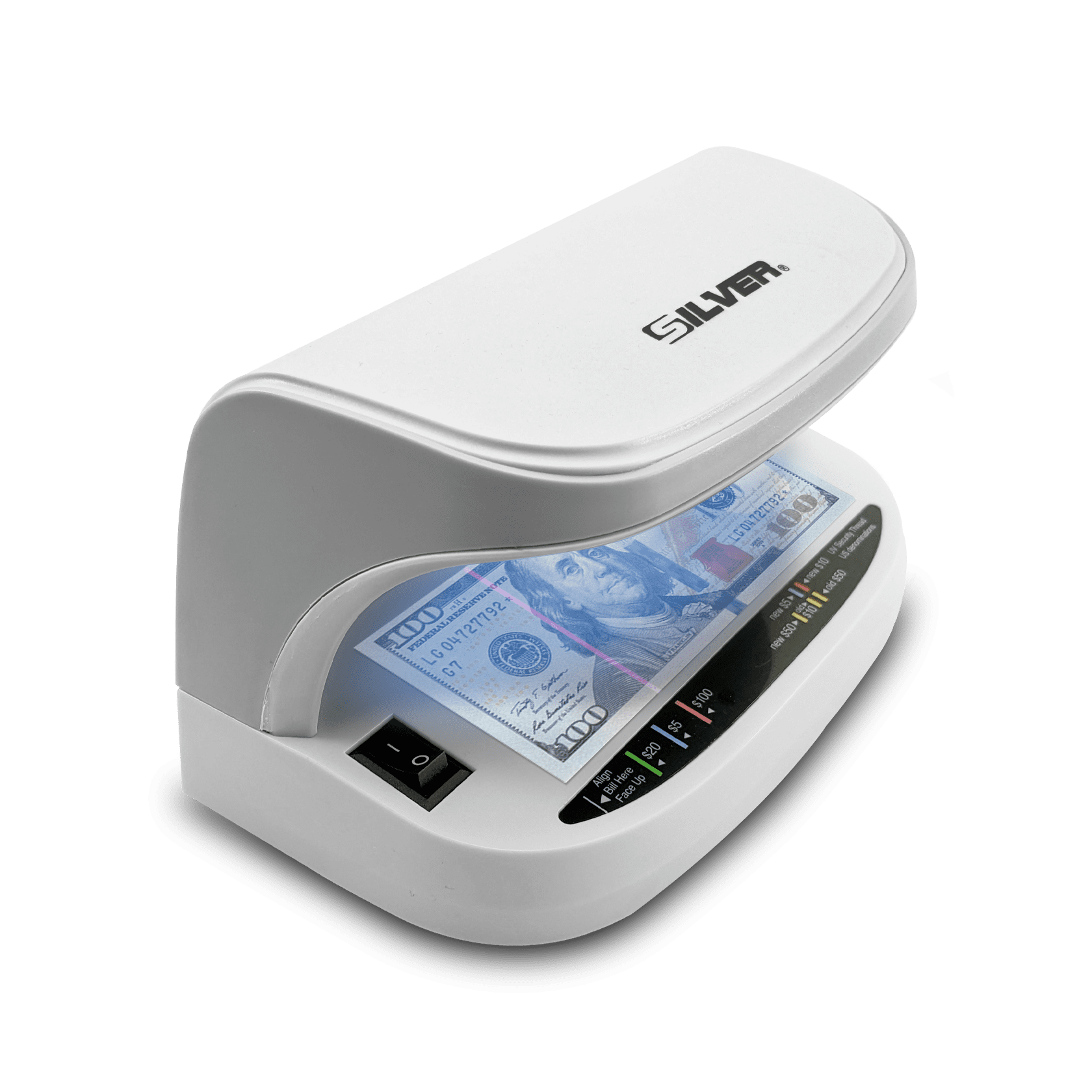 SILVER by AccuBANKER Counterfeit Bill Detector, Card & ID Counterfeit