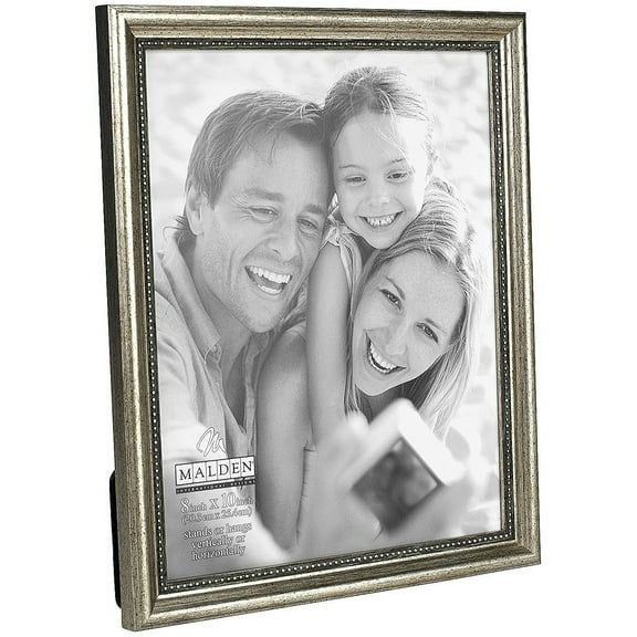 SILVER BEAD ridge-border 8x10 frame by Malden Designs - 8x10