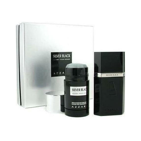 SILVER BLACK by Azzaro 2 pc Gift Set 1.7 oz edt Men Cologne with Deodorant NIB