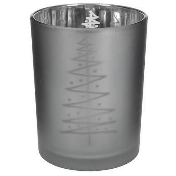 SILVER CHRISTMAS TREE Courtneys Candles 6 oz Limited Edition Scented Jar Candle - SANDALWOOD BERGAMOT