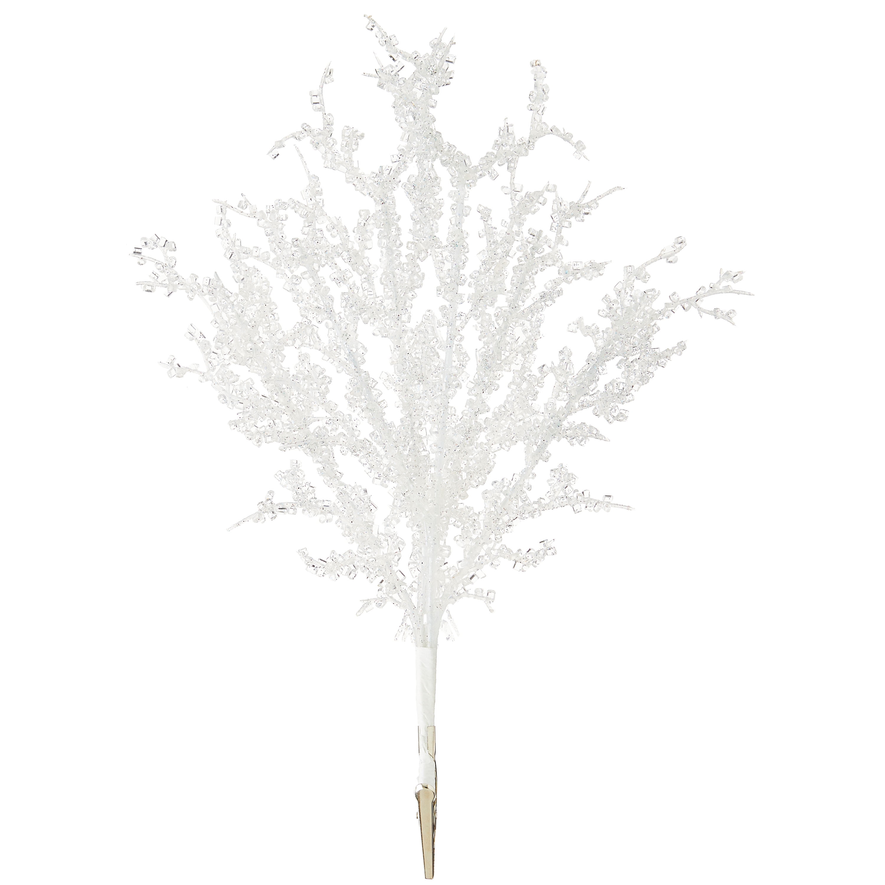 Crystal Decorative Christmas Clip, Silver, 9", by Holiday Time