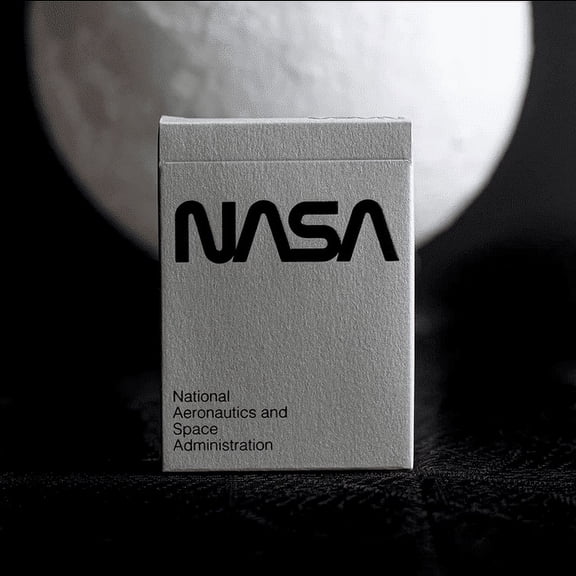 SILVER FOIL NASA WORM Playing Cards by Fulton