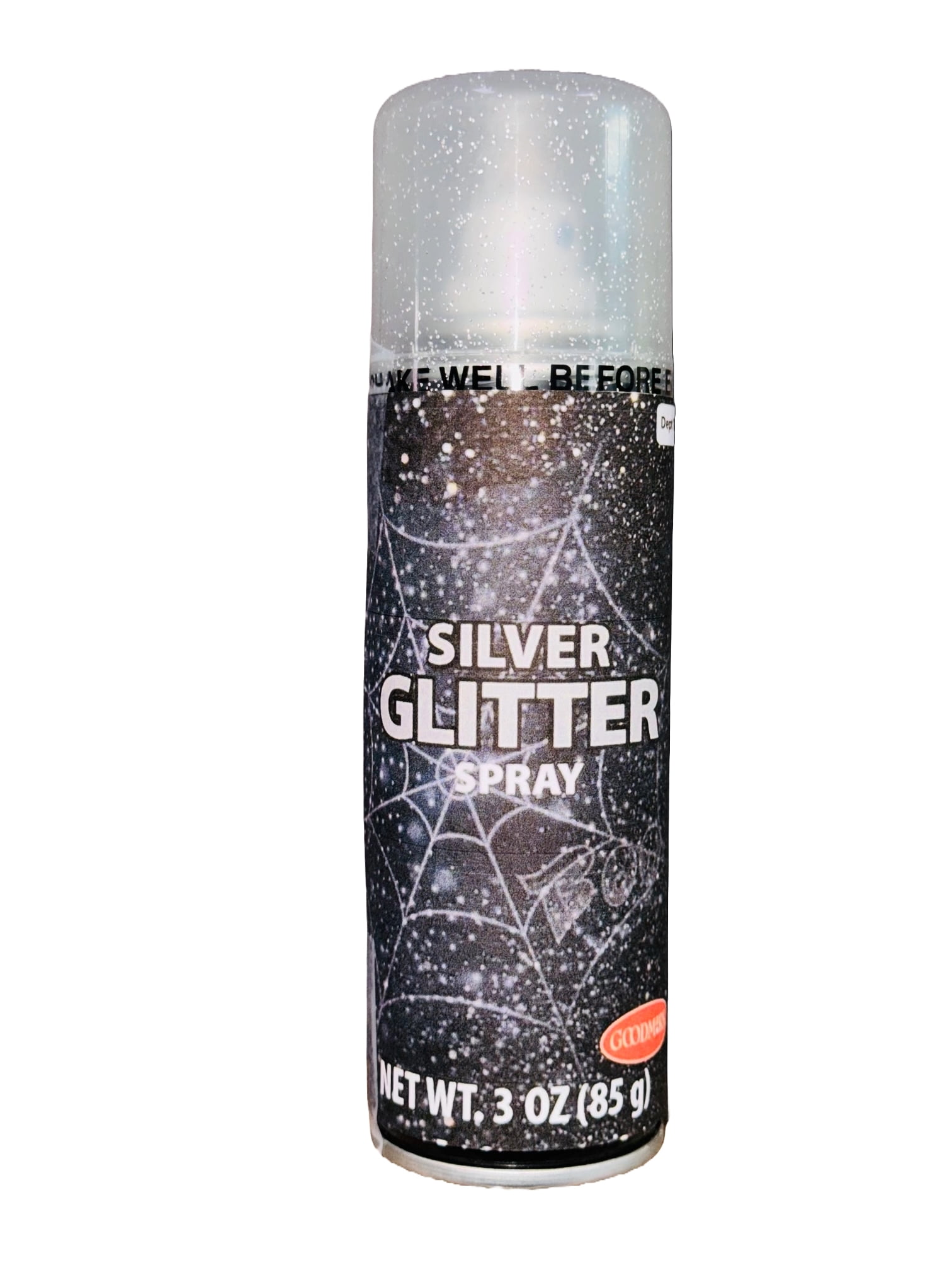 Glitter Hair Spray, Silver, Halloween Accessory by Goodmark
