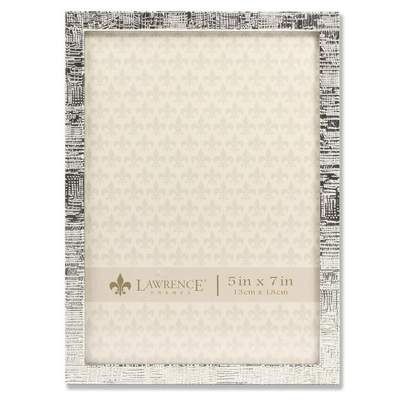 SILVER LINEN Pattern 5x7 frame by Lawrence Frames - 5x7