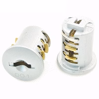 (SILVER) Office Furniture Replacement Lock Core for Kimball Office 196