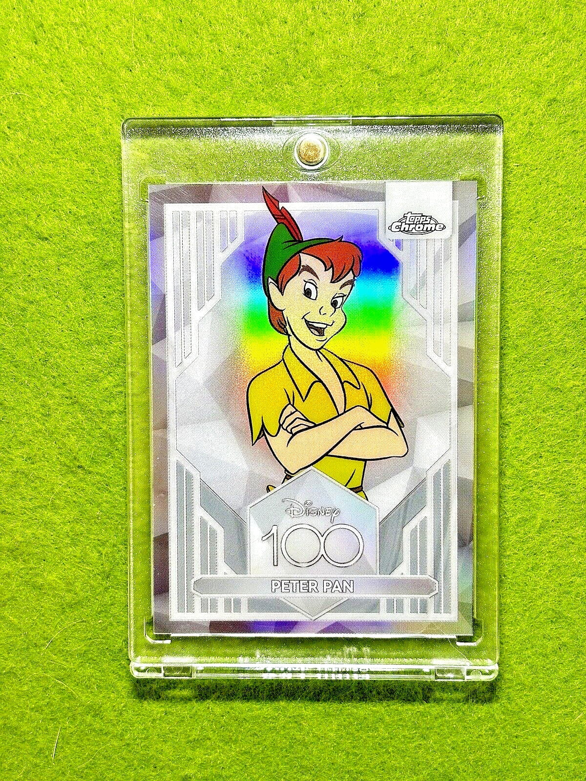 SILVER REFRACTOR PETER PAN Disney 100 CARD 2023 Topps Chrome DISNEY LORCANA  - Walmart.com