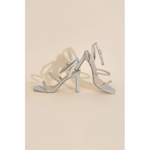 SILVER RHINESTONE HEELS