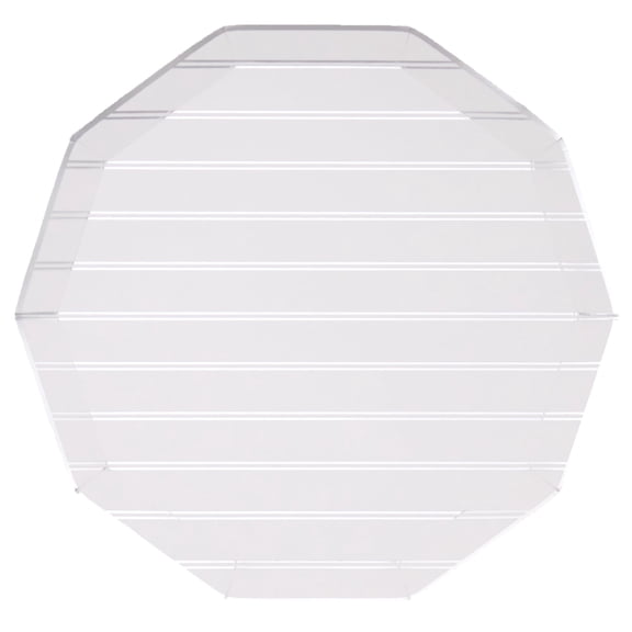 Bonjour Fte Silver Striped Large Paper Dinner Plates, Disposable Party Supplies, 8 Count, 10.75 Inch, Happy Birthday, New Years Eve
