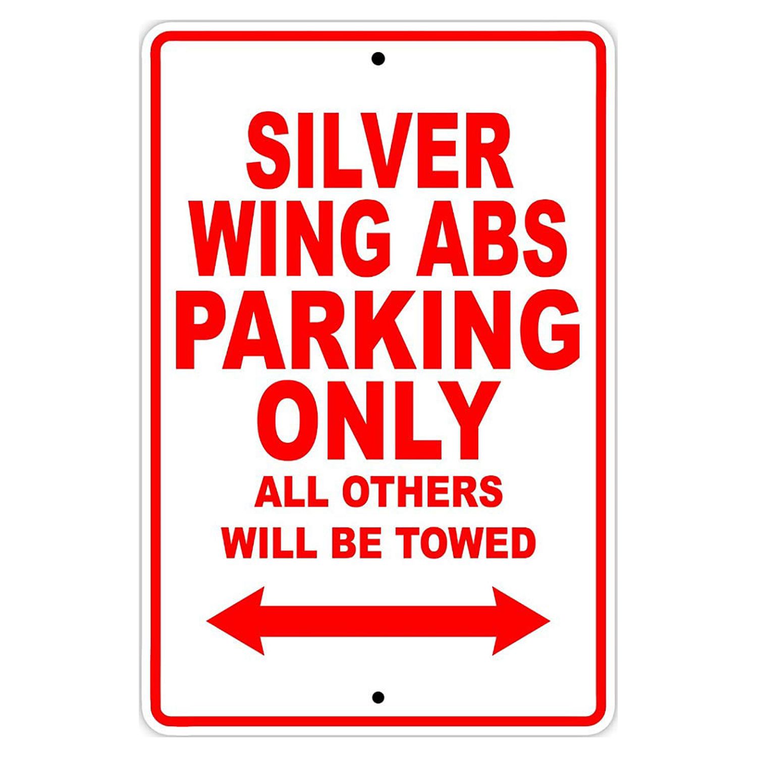 SILVER WING ABS Parking Only All Others Will Be Towed Motorcycle Bike ...