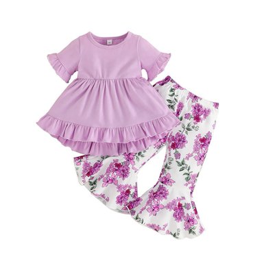 Toddler Girls 2pcs Valentine's Day Dress Set - -fit Letter...