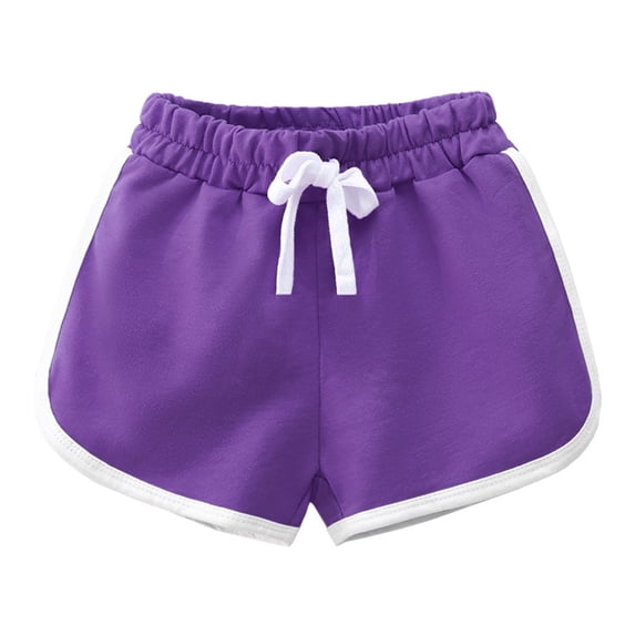 SILVERCELL 1-8T Toddler Boys Girls Cotton Running Athletic Sports Shorts, Kids Workout Dance Dolphin Shorts Drawstring Beach Shorts