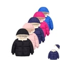 thumbnail image 1 of SILVERCELL 12M-6T Toddler Boys Girls Thicken Fleece Hooded Coats Winter Warm Zipper Coat Jackets Detachable Hood, 1 of 4