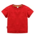 thumbnail image 1 of SILVERCELL 2-10Y Boys Girls Cotton Short Sleeve T-Shirts Toddler Kids Casual Solid Color Pullover Tee Tops, 1 of 8