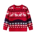 thumbnail image 1 of SILVERCELL 2-7T Toddler Boys Girls Christmas Sweater Kids Long Sleeve Ugly Christmas Sweaters Knitted Pullover Tops, 1 of 6