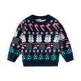 thumbnail image 1 of SILVERCELL 2-9T Boys Girls Sweaters Kids Long Sleeve Ugly Christmas Sweater Knitted Top, 1 of 8