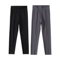 thumbnail image 1 of SILVERCELL 2 Packs Girls Casual Solid Leggings Tights Big Girl Sports Dance Athletic Pants, 3-12 Years, 1 of 6