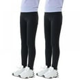 thumbnail image 1 of SILVERCELL 2 Packs Little Girls Casual Solid Leggings Tights, Teenage Girl Athletic Dance Pants with Pockets, Size 4-13 Years, 1 of 8