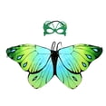 thumbnail image 1 of SILVERCELL 2Pcs Halloween Fairy Butterfly Costumes for Toddler Kids Dress-up Cape + Mask Party Favors Gifts For Girls Boys 3-8 Years, 1 of 4