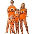 thumbnail image 1 of SILVERCELL 2Pcs Halloween Matching Family Pajamas Sets Women Men Kids Striped Sleepwear Pjs Nightwear, 1 of 7