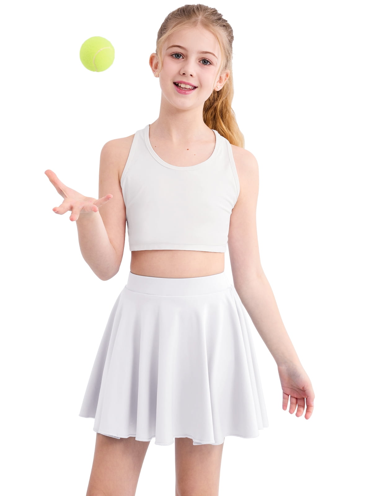 SILVERCELL 3-16Y Teens Girls Casual Mini Skirts with Liner, Kids