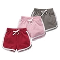 thumbnail image 1 of SILVERCELL 3/6 Pack Toddler Big Girls Boys Cotton Athletic Shorts Teens Kids Active Workout Running Dance Beach Shorts, 1 of 8