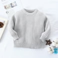 thumbnail image 1 of SILVERCELL 3M-6T Toddler Baby Girls Boys Fall Winter Knit Sweater, Kids Warm Crewneck Pullover Sweatshirt Long Sleeve Blouse Tops, 1 of 7