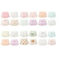 thumbnail image 1 of SILVERCELL 4-11Y Girls Cotton Underwear Cute Printed Hipster Briefs Undies Panties, 4-Pack, 1 of 6