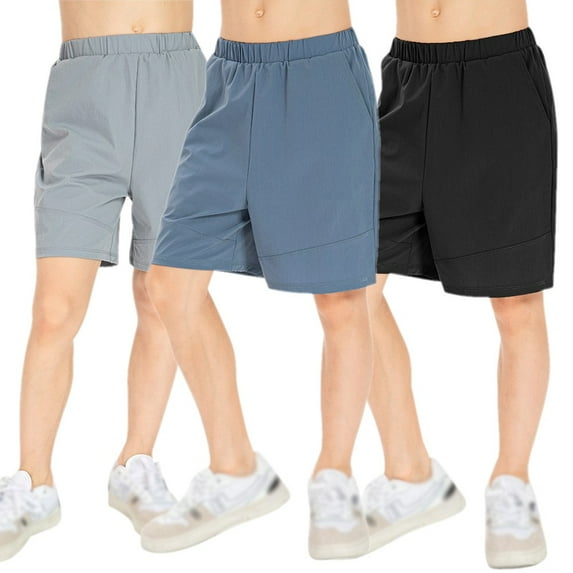 SILVERCELL 5-12T Boys' Active Athletic Performance Basketball Shorts Kids Quick Dry Sports Shorts with Pockets