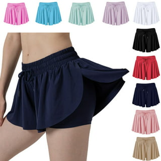 SILVERCELL 5-12T Girls 2-in-1 Flowy Shorts Butterfly Skirts, Teens ...