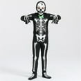 thumbnail image 1 of SILVERCELL 5-15T Teens Kids Halloween Costumes Glow in the Dark Skeleton Costume One-Piece Jumpsuit for Boys and Girls, 1 of 7