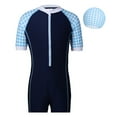 thumbnail image 1 of SILVERCELL 6-12T Girls and Boys One Piece Rash Guard Swimsuit Kid Water Sport Short Surfing Suit Swimwear Sun Protection Bathing Suits, 1 of 7