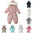 thumbnail image 1 of SILVERCELL 9M-3T Toddler Baby Girls Boys Winter One Piece Snowsuits Overalls Ski Suits Waterproof Coats Jackets Jumpsuits, 1 of 3