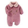 thumbnail image 1 of SILVERCELL Baby Autumn and Winter Warmth Pullover Cartoon Jumpsuit Infant Thickened Long Sleeved Plush Outdoor Jacket 0-12M, 1 of 3