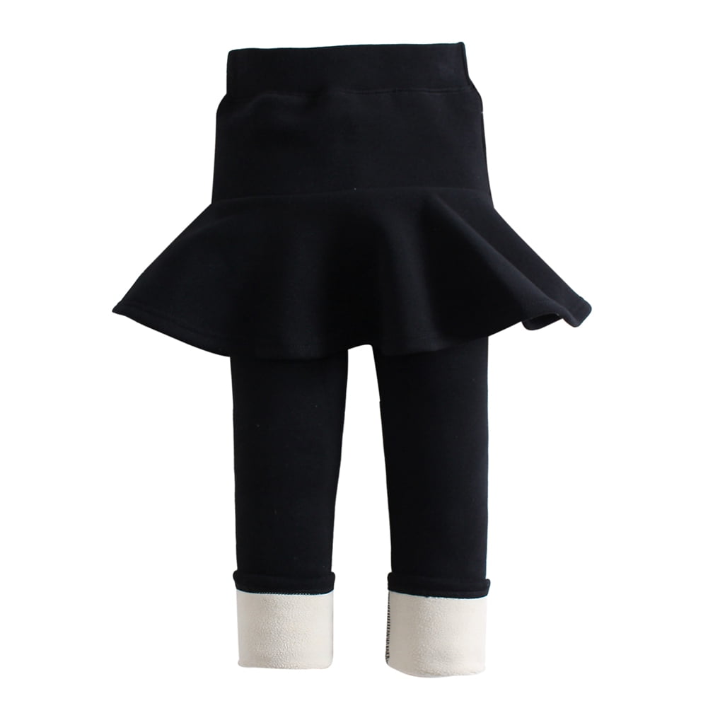 SILVERCELL Baby Girl Winter Skirted Leggings Kids Skinny Stretch Ankle