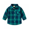thumbnail image 1 of SILVERCELL Baby Toddler Boys Long Sleeve Buffalo Plaid Cotton Button Down Shirt 1-6 Years, 1 of 2