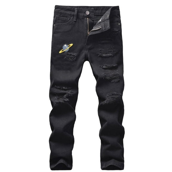 SILVERCELL Boy's Skinny Fit Ripped Destroyed Distressed Fashion Kids Denim Jeans Pants 5-13T