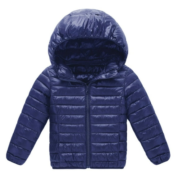 SILVERCELL Boys Girls Hooded Jacket Winter Water Resistant Zipper-Up Lightweight Coat Kids Windproof Outwear